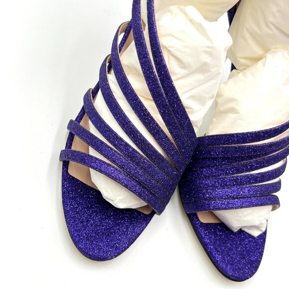 SJP Sarah Jessica Parker 36.5 EU‎ Purple Stiletto Dress Sandals Heels Shoes - Picture 3 of 14